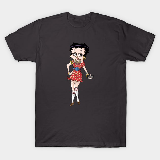 Hipster Betty Boop T-Shirt by mattlassen